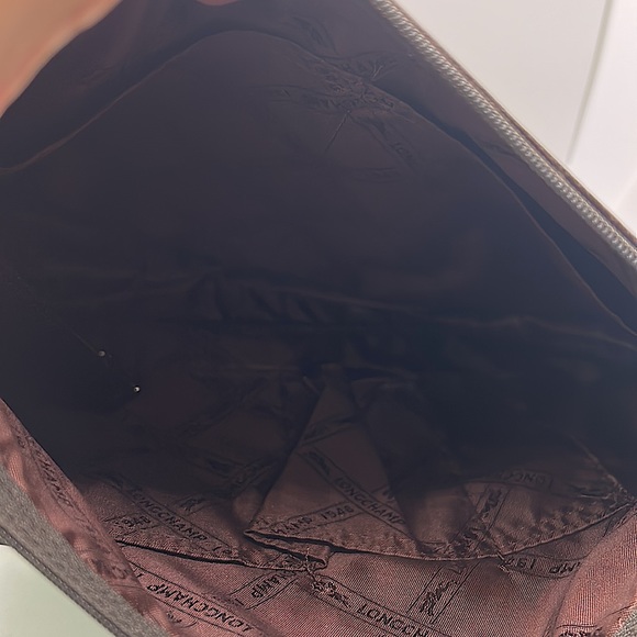 Longchamp Luxurious Dark Brown Pebbled Leather Hobo Bag Purse 🌺🌺 - Picture 8 of 9